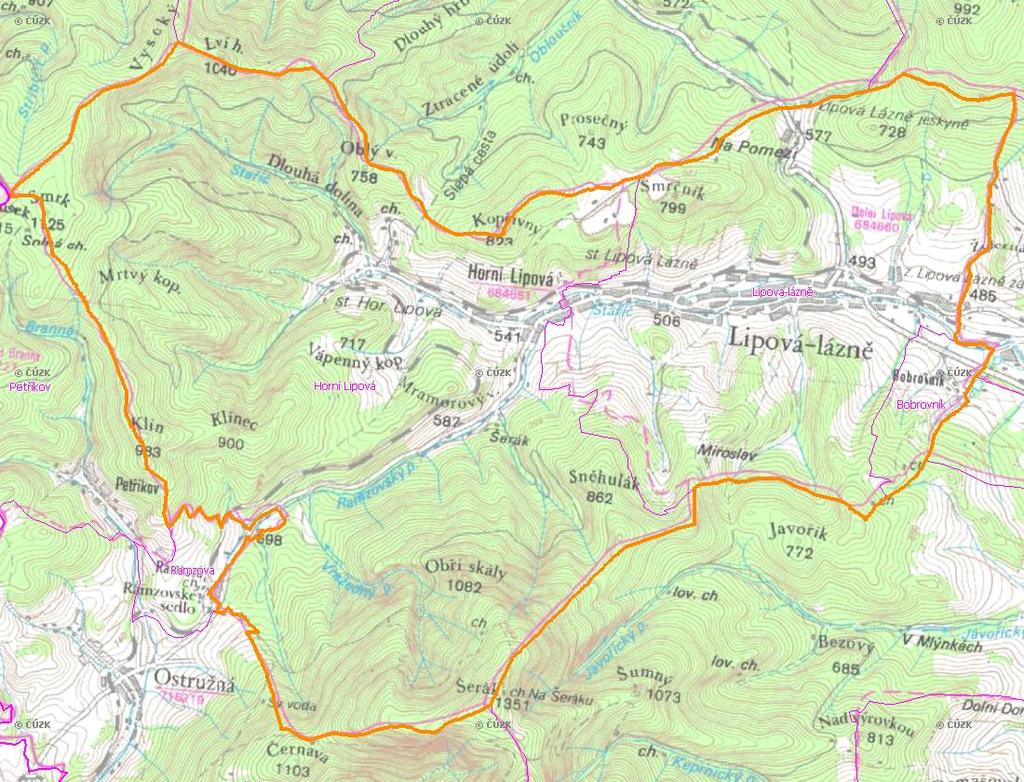 A. NÁZEV OBCE Název části obce (ZSJ): Voda: bilancováno v Lipová Lázně Horní Lipová Mapa A: