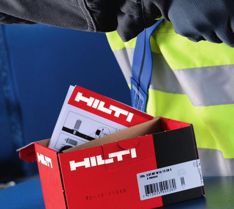 Hilti X-BT-MF kompozitní závitový hřeb JE TO JEDNODUCHÉ. Připevňování k ocelové konstrukci v energetice a průmyslu je nyní díky kompozitním hřebům X-BT-MF snazší, než kdykoliv dříve.