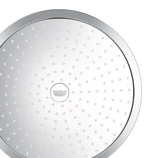 se 3 ventily + separátní podomítkové těleso 26 477 000 Rainshower 310 SmartActive 2 režimy proudu: GROHE PureRain,