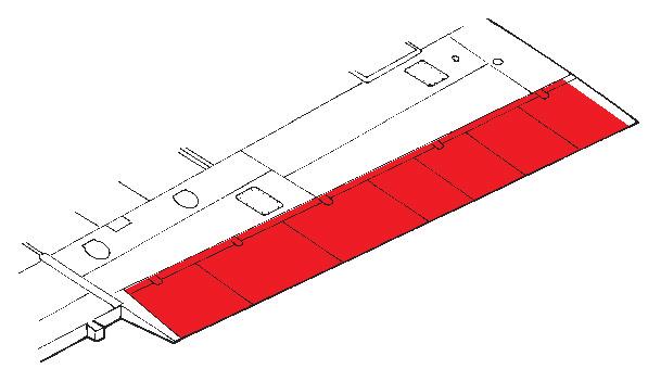 / 7 54 B-7G landing flaps /7 scale detail set for Revell kits sada detailù pro modely /7 Revell eduard 7 54 APPLY EXPRESS MASK AND PAINT BEFORE GLUING POUŽÍT EXPRESS