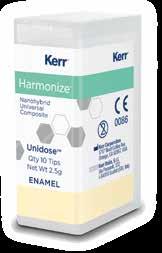Nanohybridní univerzální kompozitní materiál Harmonize je kompozit nové generace s Adaptivní Responzivní Technologií,