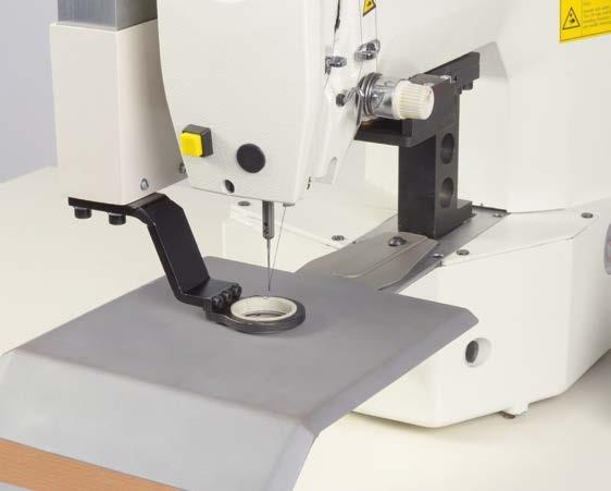 This series of electronically controlled machines is characterized by high productivity and quality of stitch composition and lift of clamp foot 5 mm.