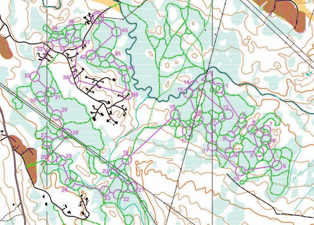 5.9. Změna tempa lehká až těžká procvičuje plynulost čtení mapy a navigace rychlé rozhodování voleb postupů ražení kontrol a otáčení se u nich hustá síť stop všechny rychlosti vyšší rychlost činí