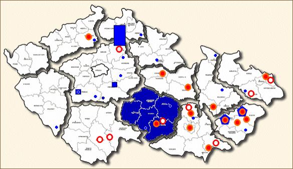 2. Přehled členů NSZM ČR Statistika členů CELKEM: 41 municipalit s regionálním vlivem na 800 měst a obcí, 1,6 milionu obyvatel (16% populace ČR) Obr.