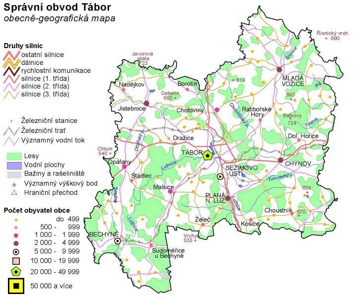 3 Analytická část 3.1 Základní informace o řešeném území, jeho vymezení 3.1.1 Vymezení oblasti a geografická charakteristika Správní obvod obce s rozšířenou působností Tábor (SO ORP Tábor) se nachází v severní části Jihočeského kraje.