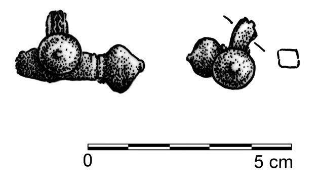 Zprávy o výzkumech za rok 2016: Doba římská a doba stěhování národů Unfortunately, the bow and stem are missing, which make closer determination of a variant impossible.
