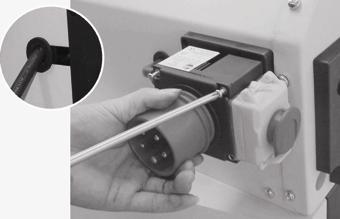 12.2.5 Mounting the ruler Take the extractable stop rail (A) from the sliding carriage carton and put it onto the sliding table frame, with the
