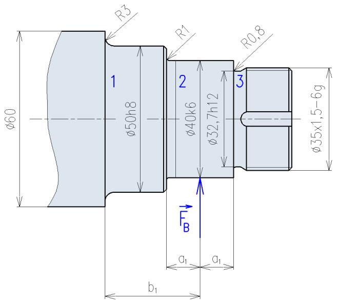 3.. Výpočet dovoleného napětí [, s. 38] Pro plášť lanového bubnu byl výše zvolen materiál 53.0. Tento materiál je vhodný pro svařování.