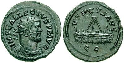 2.2 První tetrarchie (293 305) V roce 293 si oba Augustové zvolili vhodné kandidáty na rozšíření císařského kolegia. Maximianus adoptoval 1. 3. 293 schopného vojenského velitele Marka Flavia Julia Valeria 43 Constantia Chlora 44, kterému jiţ v roce 289 dal za ţenu svou dceru Theodoru 45, a Diocletianus 21.