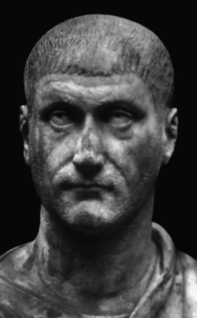 Obr. 31: Maxentius (?) z Říma; Museo Torlonia; zdroj: PRUSAC 2010, 278, Pl. 51, Fig. 56.