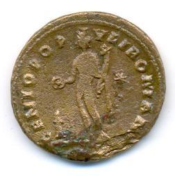 5.3.5 Flavius Severus a Maximinus Daia Oba tito císaři nemají na svých mincích jiţ svoje individuální rysy. Jejich portréty jsou substitucemi císařů Diocletiana a Galeria.