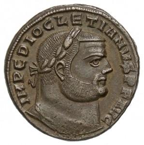 Obr. 61: AE follis císaře Diocletiana (zvětšeno 2:1); opis aversu: IMP C DIOCLETIANVS P F