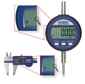 33085 0 - Kapacitní měřicí systém - KEEPTRONIC (blokace nastavené referenční hodnoty) - Kontrastní 12 mm vysoký LC digitální ukazatel - Datový výstup multicom (volitelný RS 232, USB nebo Digimatic) -