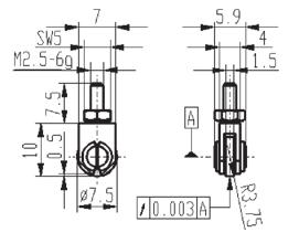 čidlo 10 mm Ø 9,90 112 11 Měřicí třmen - 11,00 114 12a Kuličkové čidlo HM vložka 3 mm Ø 9,30 115 12b Kuličkové čidlo keramická vložka 3 mm Ø 13,70 127 12c