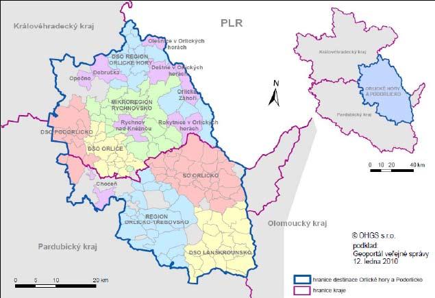 Orlické hory a Podorlicko 19: 287-296 (2012) Oblast Orlicka a Podorličí Oblast Orlicka a Podorličí zasahuje z administrativního hlediska do okresu Rychnov nad Kněžnou a částečně do okresů Náchod a