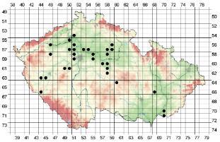 Mapa lokalit, kde bylo prováděno smýkání strniště a ozimů v letech 2008 2011 Smýkáním strnišť a zasetých ozimů bylo zjištěno 20 druhů křísů.
