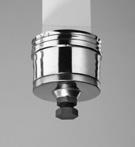 Schiedel Tloušťka stěny 0,4 mm, bajonetový spoj světlý Ø v mm 80 100 120 130 140 150 160 180 200 250 300 1 Dno s odvodem kondenzátu Objednací znak SAP 134133 134134 134135 134136 134137 134138 134139