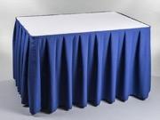 MODRÝ UBRUS OBDÉDLNÍKOVÝ 180x140 cm ke skirtingu Modrý ubrus z kvalitní látky, bez vzoru.