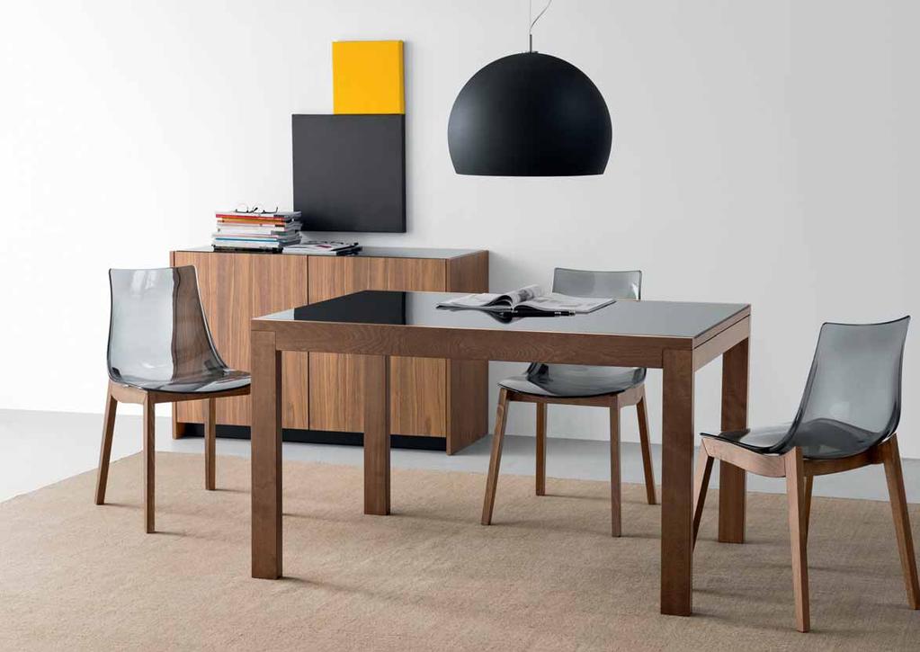 NEW SMART CB/4704-V 130 glass podnož dřevo, top sklo nohy + deska: NEW SMART CB/4704-L 130 wood podnož/top