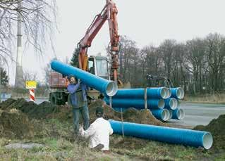 SNADNÁ INSTALACE rychlost a bezpečnost NÍZKÁ HMOTNOST Trubky systému pro odvod dešťové vody jsou podstatně lehčí než betonové trubky.