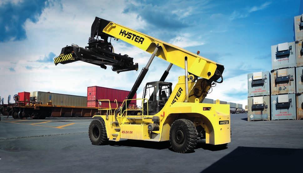 Manipulační technika Hyster Společnost Zeppelin CZ byla v roce 2013 také výhradním prodejcem manipulační techniky Hyster.