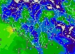 Příčinné srážky Celý květen byl srážkově nadprůměrný a 10 dní před nástupem povodně nebylo dne, kdy by v povodí Vltavy po Orlík nepršelo. 31.