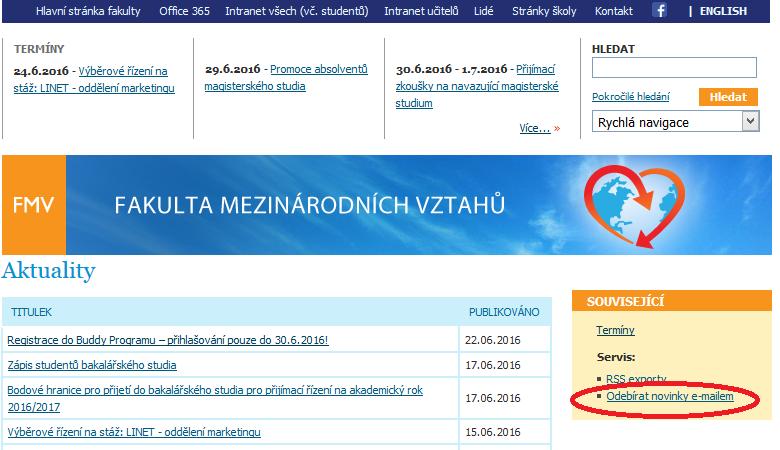 13 Jak zůstat informovaný i během studia na FMV? Sami musíte mít pocit, že se na vás informace hrnou ze všech stran. Se začátkem semestru bude informací ještě přibývat!