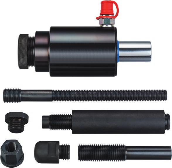 vytlačení pevně zarezivělých hnacích hřídelí 0 z,8 kg 8 t Vnější závit -/ 08+ Hydraulika s kncvku (CEJN) 088 V Hydraulický válec 8 tun bez příslušenství 00 V Ochranný kružek pr závit -/ 0 V Tažná tyč