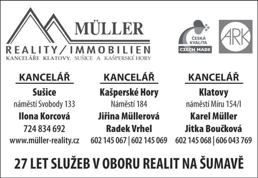 strana 10 Inzerce Sušické noviny 15/2017 PRODEJ Prodám osobní automobil Škoda Felicia rok výroby 1997, ale najeto pouze 119 700 km nyní bez TK, barva zelená metalíza, tažné zařízení, zimní i letní