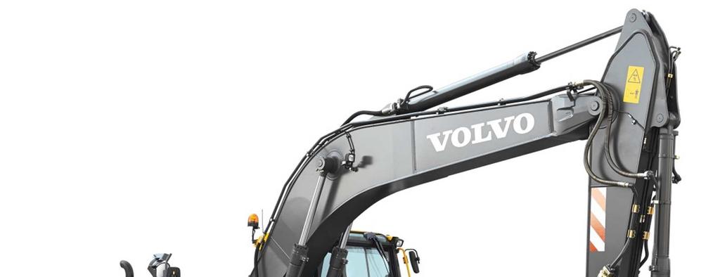 ZPŮSOBY ŘÍZENÍ KOLOVÝCH PODVOZKŮ Obr. 3.5 Kolové rypadlo Volvo EW 205D s jednou řiditelnou nápravou [5] 3.1.
