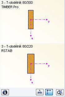 2 Vstupní data 2.3 Průřezy V tomto dialogu se pracuje s průřezy, které se uvažují při posouzení. Dále tu lze stanovit parametry pro optimalizaci. Obr. 2.16: Dialog 1.