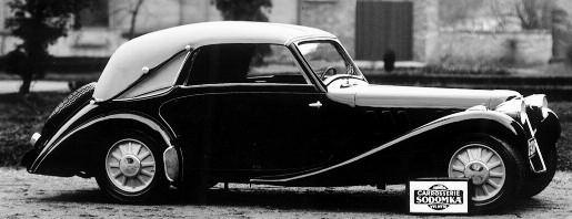 objevila poprve na modelu 1935 na paprskových plných kolech a později i na modelu 1936.