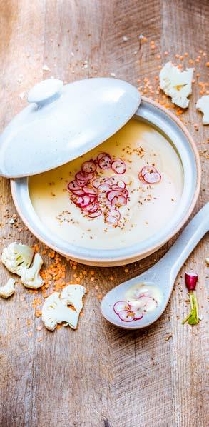 Polévka Velouté z květáku a červené čočky Program Soup (polévka) 4 15 min. 30 min.
