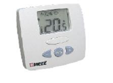 Mechanický priestorový termostat bez spínacích hodín, rozsah nastavenia 5-50 C, so signalizačným svetielkom a rezistorom pre rýchly reakčný čas, prevádzkové napätie 230 V.