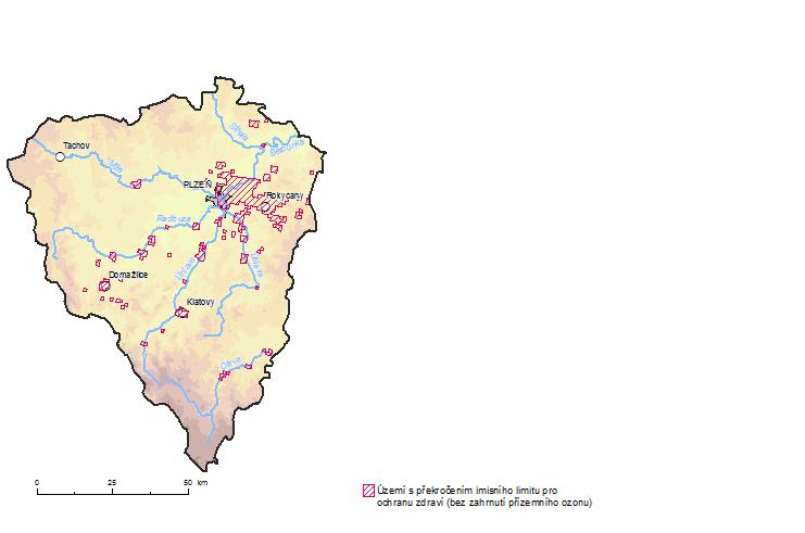 2.2 Kvalita ovzduší Kvalita ovzduší v Plzeňském kraji je dlouhodobě ovlivňována především vývojem v sektoru dopravy, průmyslovou zátěží a také lokálním vytápěním domácností.