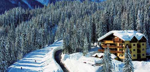 5 ne PARK HOTEL BELVEDERE C 42 4 poloha: Moena, centrum - 900 m, skiareál Ski Area Alpe Lusia - 4, skibus - 50 m vybavenost a služby: recepce / malá lobby / bar / společenská místnost / wi-fi