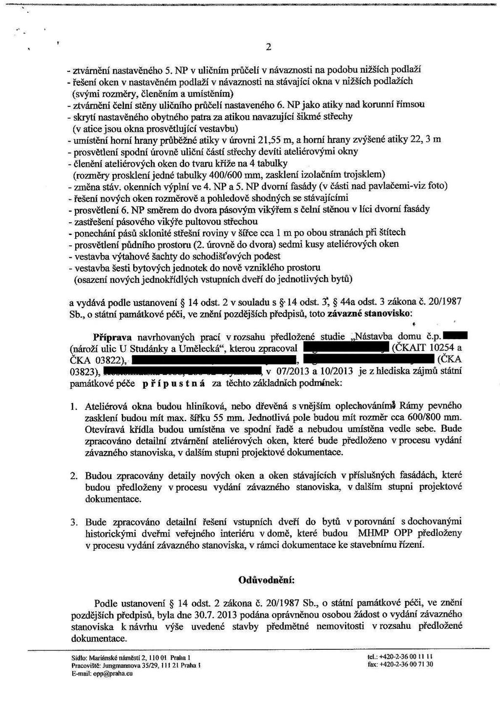 . ' z - ztvárnění nastavěného 5.
