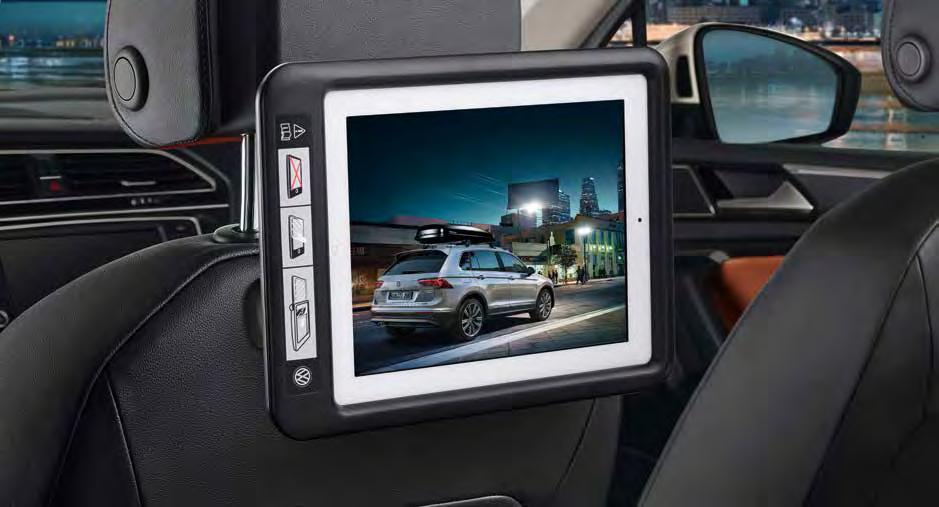 NEW 03 02 Držiak na tablet Významný prvok zvyšujúci komfort spolujazdcov.