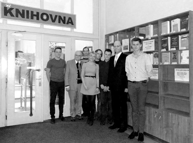 Otevření druhé výstavky publikací z oborů církevního a konfesního práva u knihovny Právnické fakulty Univerzity Karlovy dne 13. dubna 2017.