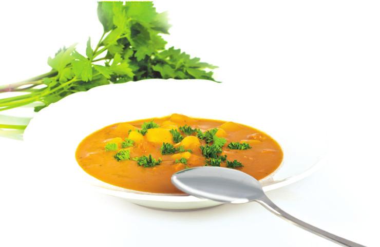 BRAMBOROVÝ GULÁŠ S HLÍVOU ÚSTŘIČNOU Ingredience: 800 g brambor, 250 g hlívy ústřičné, 50 g sádla, 7 dl vývaru, 2
