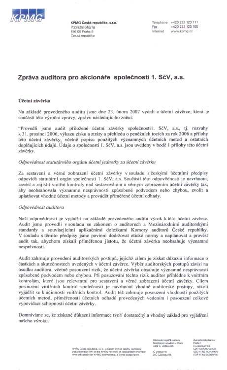 VÝROČNÍ ZPRÁVA