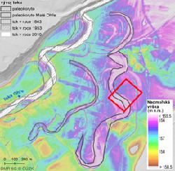 Komplexní průzkum vývoje říčních niv Co: identifikace historických koryt vodních toků, geofyzikální a geochemický