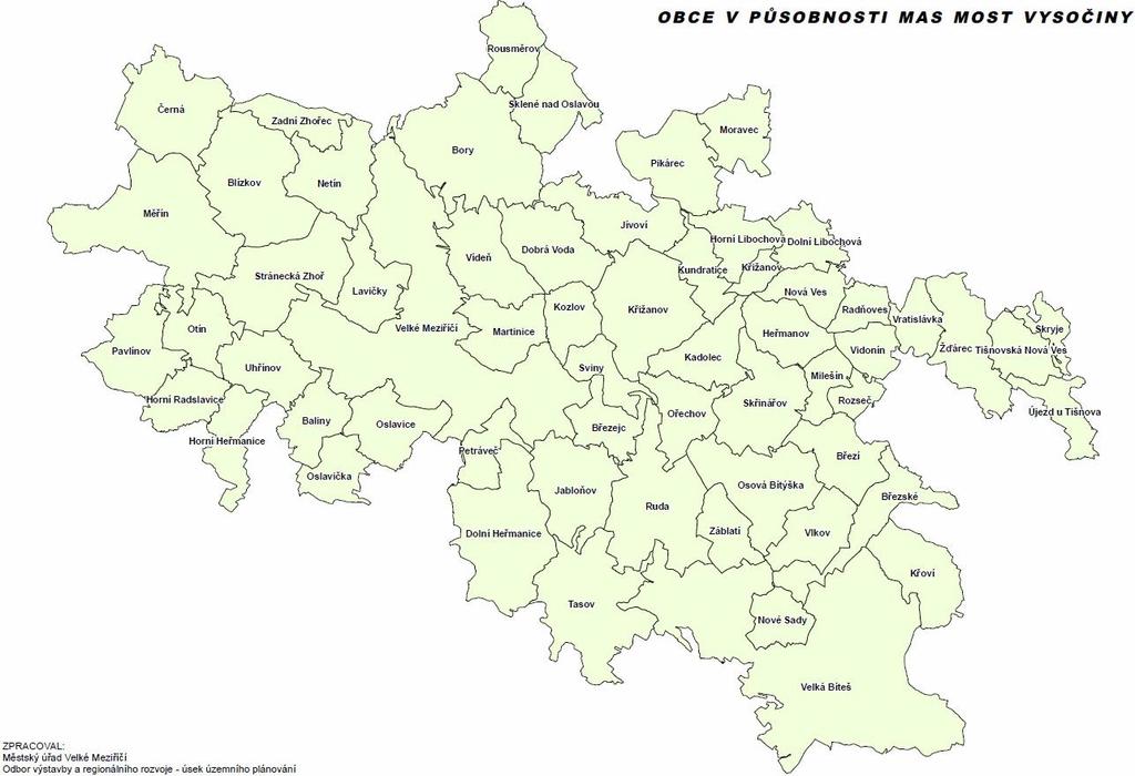 II. CHARAKTERISTIKA SPOLEČNOSTI a) Základní údaje platné k datu 31. 12. 2015 Název: MOST Vysočiny Právní forma: obecně prospěšná společnost Založení: 29.4.