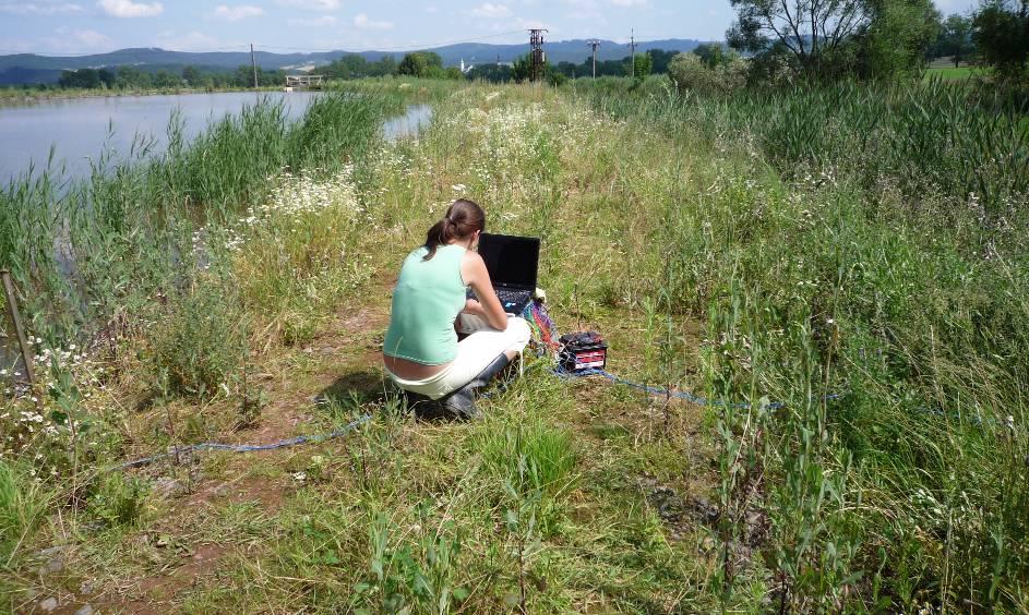 virtuálním bodě, který se nachází uprostřed horizontálně i vertikálně děleného aktuálně měřeného profilu. Rozložení virtuálních bodů je znázorněno na Obr. 4.