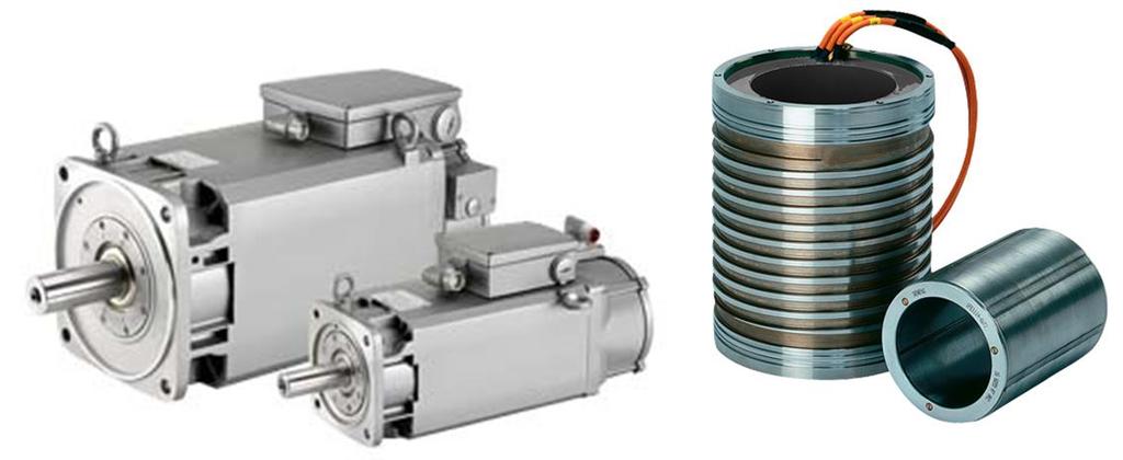 4.3.1 Parametry hlavního pohonu: Hlavním pohonem je motor od výrobce SIEMENS. Z konstrukčních důvodů je použit dutý rotor 1FE také od tohoto výrobce.