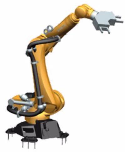 4.5.2.2 Robotická výměna nástrojů Jedná se o manipulační zařízení pro výměnu nástrojů sloužící ke zkrácení mezioperačních časů. Robotická ruka řady RTC umožňuje výměnu nástrojů pod jakýmkoliv úhlem.