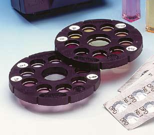 pro Comparator systém 2000+ vlastní náklady (viz. strana 30) Reagent množství obj.č. příslušenství obj.č. DPD No.3 100 51 10 80 250 51 10 81 500 51 10 82 DPD No.