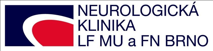 Kvasničková D 1, Pátá M 14, Suchý M 14 1 Neurologická klinika FN Brno, ČR; 2 Ceitec MU, ČR; 3 Neurologická klinika FN Ostrava, ČR; 4 Oddělení dětské neurologie FN Ostrava, ČR; Neurologická klinika LF