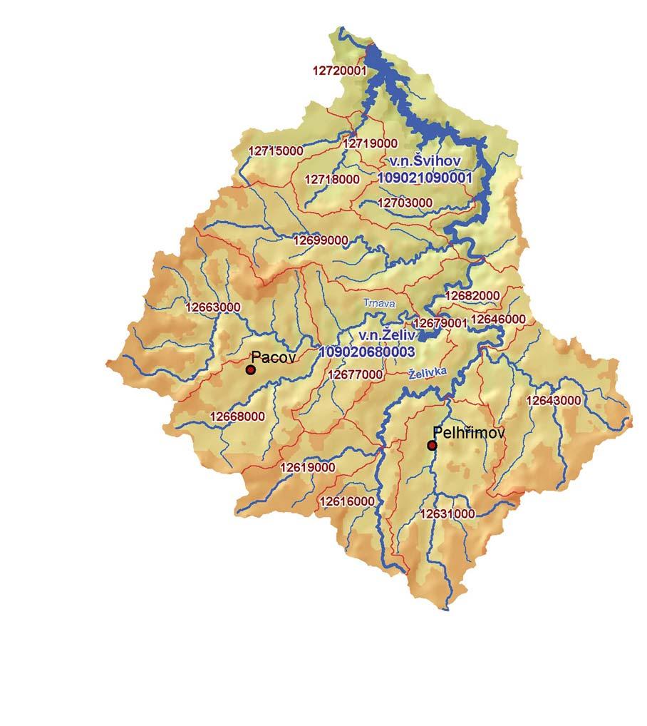 18 DÍLČÍ POVODÍ ŽELIVKY Dílčí povodí ŽELIVKY Páteřním tokem této oblasti je Želivka, která je levostranným přítokem Sázavy.