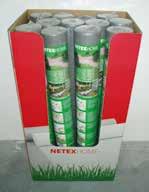 Geosyntetika a hydroizolace GEOTEXTILIE Netkaná geotextilie geonetex A vyrobeno vpichovanou technologií ze 100% polypropylenových vláken (PP) NETEX HOME (kalandrovaný) PP 100 g/m 2 UVLS 362110100H